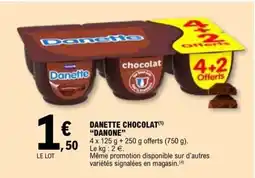 E.Leclerc DANETTE CHOCOLAT DANONE offre
