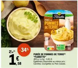E.Leclerc PURÉE DE POMMES DE TERRE FLORETTE offre