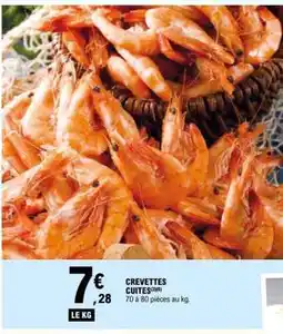 E.Leclerc CREVETTES CUITES offre