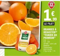 E.Leclerc ORANGES À DÉGUSTER PANIER DU PRIMEUR offre