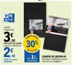 E.Leclerc CAHIERS DE DESSIN A5 offre