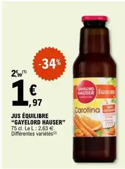 E.Leclerc Jus Équilibre Gayelord Hauser offre