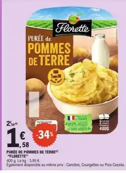 E.Leclerc PURÉE DE POMMES DE TERRE FLORETTE offre