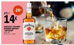 E.Leclerc KENTUCKY STRAIGHT BOURBON WHISKEY “JIM BEAM” offre