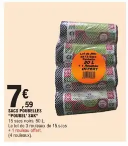 E.Leclerc SACS POUBELLES POUBEL' SAK offre
