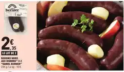 E.Leclerc BOUDINS NOIRS AUX OIGNONS X 2 'DANIEL BERNIER' offre