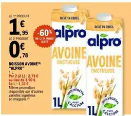 E.Leclerc Boisson Avoine Alpro offre