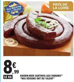 E.Leclerc Boudin Noir Sarthois aux Oignons offre