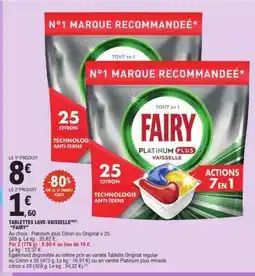E.Leclerc Tablettes Lave-Vaisselle Fairy offre