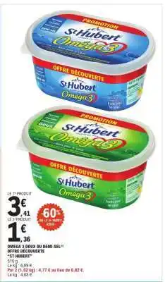 E.Leclerc OMEGA 3 DOUX OU DEMI-SEL offre