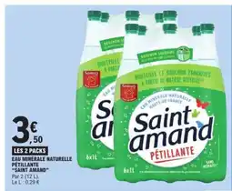 E.Leclerc Eau Minérale Naturelle Pétillante 'Saint Amand' offre