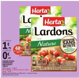 E.Leclerc LARDONS NATURE CONSERVATION SANS NITRITE offre