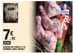 E.Leclerc Cuisses de Poulet x 10 Fermier Label Rouge offre