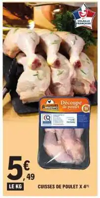 E.Leclerc Cuisses de poulet x 4 offre
