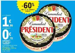 E.Leclerc Camembert Président offre