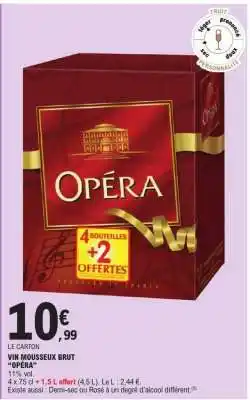 E.Leclerc VIN MOUSSEUX BRUT 'OPERA' offre