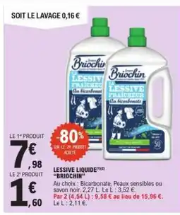 E.Leclerc Lessive Liquide Briochin offre