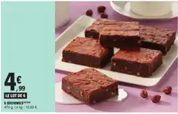 E.Leclerc 6 BROWNIES offre