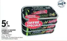 E.Leclerc SARDINES À L'ANCIENNE À L'HUILE D'OLIVE GENEREUX offre