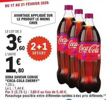 Soda Saveur Cerise 'Coca-Cola Cherry'