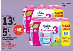 E.Leclerc Lait de Croissance 'Candia Baby' offre