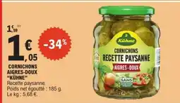 E.Leclerc CORNICHONS AIGRES-DOUX “KÜHNE” offre