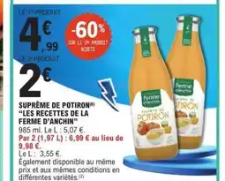 E.Leclerc SUPRÊME DE POTIRON LES RECETTES DE LA FERME D’ANCHIN offre
