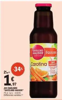 E.Leclerc Jus Équilibre Gayelord Hauser offre