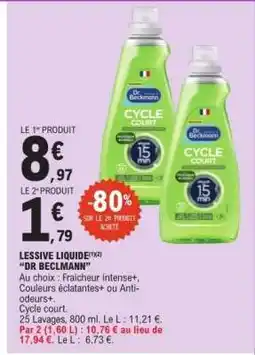 E.Leclerc LESSIVE LIQUIDE DR. BECKMANN offre