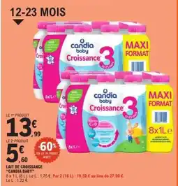 E.Leclerc Lait de Croissance 'Candia Baby' offre