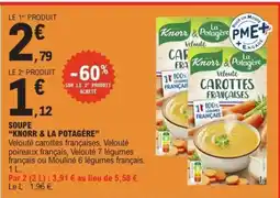 E.Leclerc SOUPE KNORR & LA POTAGÈRE offre