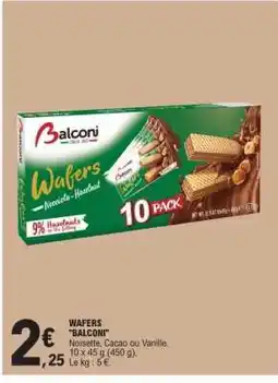 E.Leclerc Wafers Balconi offre