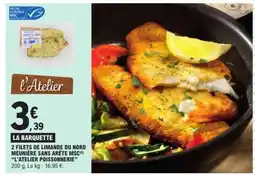 E.Leclerc 2 filets de limande du Nord meunière sans arête MSC offre