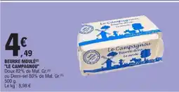 E.Leclerc BEURRE MOULÉ LE CAMPAGNOU offre