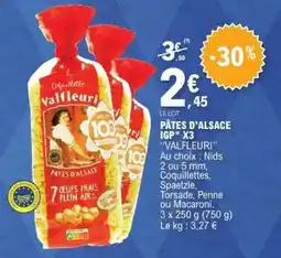 E.Leclerc PÂTES D'ALSACE IGP* X3 offre