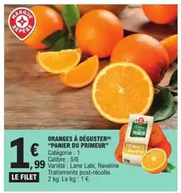 E.Leclerc ORANGES À DÉGUSTER PANIER DU PRIMEUR offre