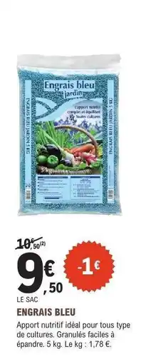 E.Leclerc ENGRAIS BLEU offre