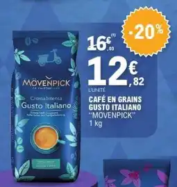 E.Leclerc Café en grains Gusto Italiano Mövenpick offre