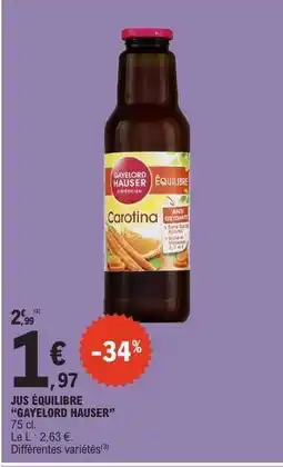 E.Leclerc Jus Équilibre Gayelord Hauser offre