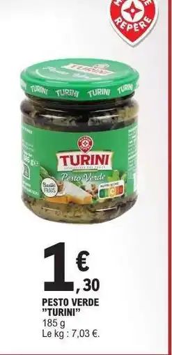 E.Leclerc PESTO VERDE TURINI offre