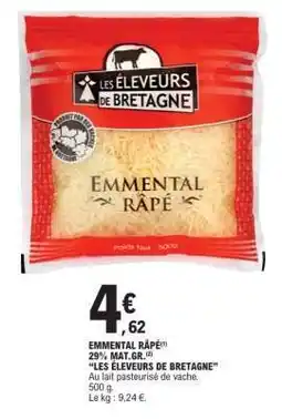E.Leclerc Emmental Râpé offre