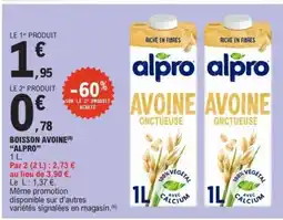 E.Leclerc Boisson Avoine Alpro offre