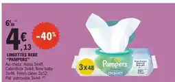 E.Leclerc LINGETTES BÉBÉ “PAMPERS” offre