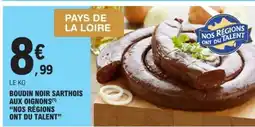 E.Leclerc Boudin Noir Sarthois aux Oignons offre