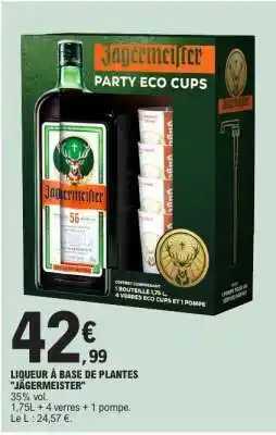 E.Leclerc Jägermeister Party Eco Cups offre