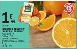 E.Leclerc ORANGES À DÉGUSTER PANIER DU PRIMEUR offre