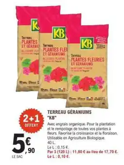 E.Leclerc TERREAU GÉRANIUMS KB offre