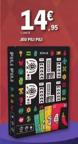 E.Leclerc JEU PILI PILI offre