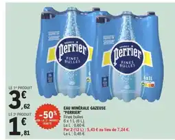 E.Leclerc Eau Minérale Gazeuse 'Perrier' offre
