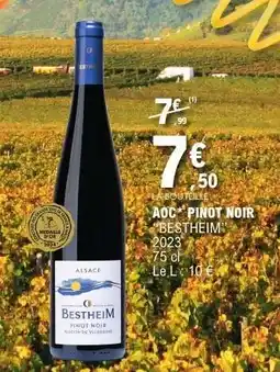 E.Leclerc AOC* Pinot Noir 'Bestheim' offre